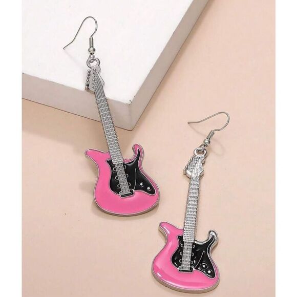 Guitar Earrings - Picture 2 of 2